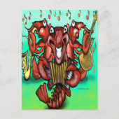 Crawfish Band Briefkaart (Voorkant)