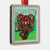 Crawfish Band Metalen Ornament (Rechts)
