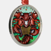 Crawfish Band Metalen Ornament (Rechts)