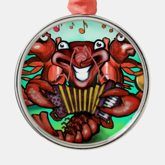 Crawfish Band Metalen Ornament (Voorkant)