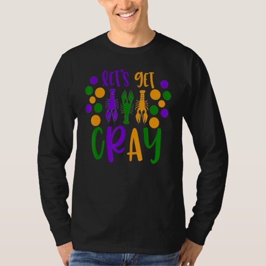 Crawfish Beer Mardi Gras Parade Party Masquerade N T-shirt (Voorkant)