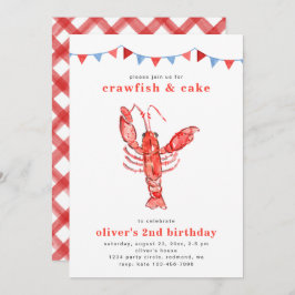 Crawfish Birthday Invitation | Crawfish Party Kaart