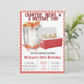 Crawfish Boil - 30th Birthday - Party Invitation Kaart (Staand voorkant)