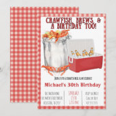 Crawfish Boil - 30th Birthday - Party Invitation Kaart (Voorkant / Achterkant)