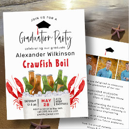 Crawfish Boil 3 Foto BBQ Graduparty Kaart
