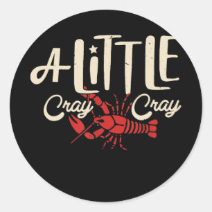 Crawfish Boil a Little Crayfish Boils Mannen Ronde Sticker