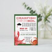 Crawfish Boil AFSTUDEERDER Foto Seafood Party nodi Briefkaart (Staand voorkant)