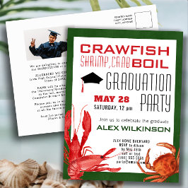 Crawfish Boil AFSTUDEERDER Foto Seafood Party nodi Briefkaart