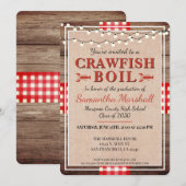 Crawfish Boil afstudeerfeest rustiek Kaart (Voorkant / Achterkant)