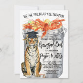 Crawfish Boil Afstuderen Invitation Kaart (Voorkant)