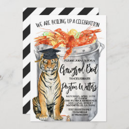 Crawfish Boil Afstuderen Invitation Kaart