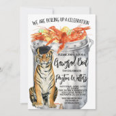 Crawfish Boil Afstuderen Invitation Kaart (Voorkant)