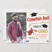 Crawfish Boil Afstuderen Invitation Kaart (Voorkant)