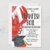 Crawfish Boil Afstuderen Invitation Kaart (Voorkant)