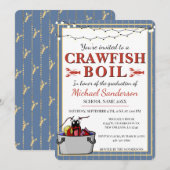 Crawfish Boil afstuderen Party School Kaart (Voorkant / Achterkant)