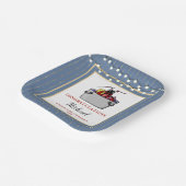 Crawfish Boil Afstuderen School Event Papieren Bordje (Gebogen)