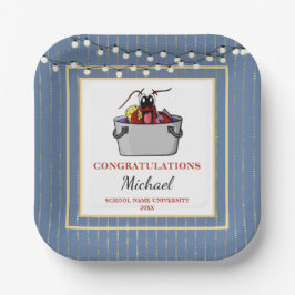 Crawfish Boil Afstuderen School Event Papieren Bordje