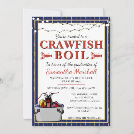 Crawfish Boil Afstuderen schooldiploma Kaart