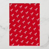 Crawfish Boil Afstuderen Seafood Party Folie Uitnodiging (Achterkant)