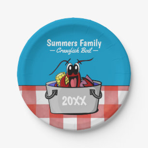 Crawfish Boil Annual Family Party Papieren Bordje