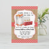 Crawfish Boil Baby shower Invitation Kaart (Staand voorkant)