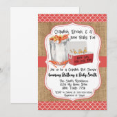 Crawfish Boil Baby shower Invitation Kaart (Voorkant / Achterkant)