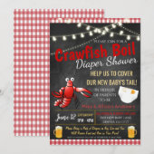 Crawfish Boil Baby shower Invitation Kaart (Voorkant / Achterkant)