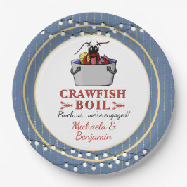 Crawfish Boil BBQ Couple Shower Engagement Party Papieren Bordje