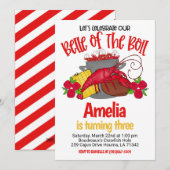 Crawfish Boil Birthday Invitation Kaart (Voorkant / Achterkant)