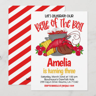 Crawfish Boil Birthday Invitation Kaart