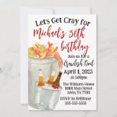 Crawfish Boil Birthday Invitation Kaart (Voorkant)