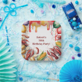 Crawfish Boil Birthday Party For Adults Papieren Bordje (Feest)