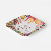 Crawfish Boil Birthday Party For Adults Papieren Bordje (Gebogen)