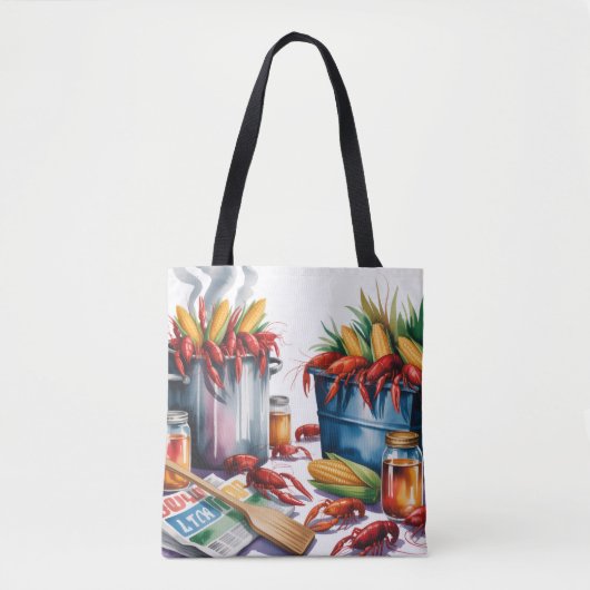 Crawfish Boil Birthday Party For Adults Tote Bag (Voorkant)