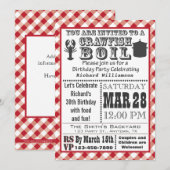 Crawfish Boil Birthday Party Invitation Kaart (Voorkant / Achterkant)