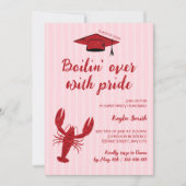 Crawfish Boil Boilin' Over met Pride Afstuderen Kaart (Voorkant)