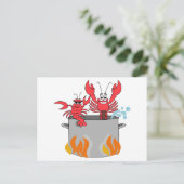 Crawfish Boil Briefkaart (Staand voorkant)
