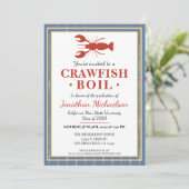 Crawfish Boil College University Graduparty Kaart (Staand voorkant)