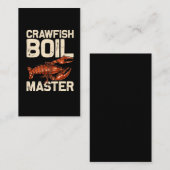 Crawfish Boil Cook Humor Seafood Foodie Visitekaartje (Voorkant / Achterkant)