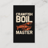 Crawfish Boil Cook Humor Seafood Foodie Visitekaartje (Voorkant)