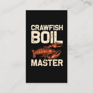 Crawfish Boil Cook Humor Seafood Foodie Visitekaartje