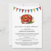 Crawfish Boil Couples Douche Uitnodiging (Voorkant)