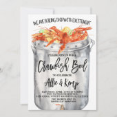 Crawfish Boil Couples Douche Uitnodiging (Voorkant)