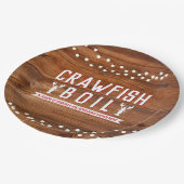 Crawfish Boil Couples Rustic Engagement Party Papieren Bordje (Gekanteld)