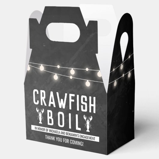 Crawfish Boil Couples Shower Engagement Party Bedankdoosjes (Geopend)