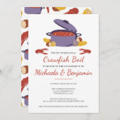 Crawfish Boil Couples Shower Engagement Party Kaart (Voorkant / Achterkant)