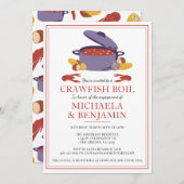 Crawfish Boil Couples Shower Engagement Party Kaart (Voorkant / Achterkant)