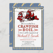 Crawfish Boil Couples Shower Engagement Party Kaart (Voorkant / Achterkant)
