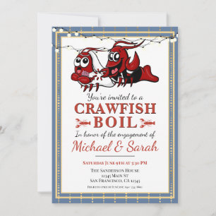 Crawfish Boil Couples Shower Engagement Party Kaart