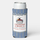 Crawfish Boil Couples Shower Engagement Party Seltzer Blikjeskoeler (Seltzer Achterkant)